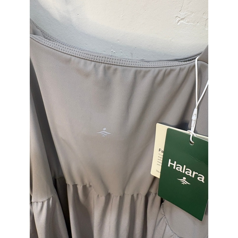 Halara Breezeful High Low Activity Dress with Shorts Gray Large NWT - Picture 8 of 8